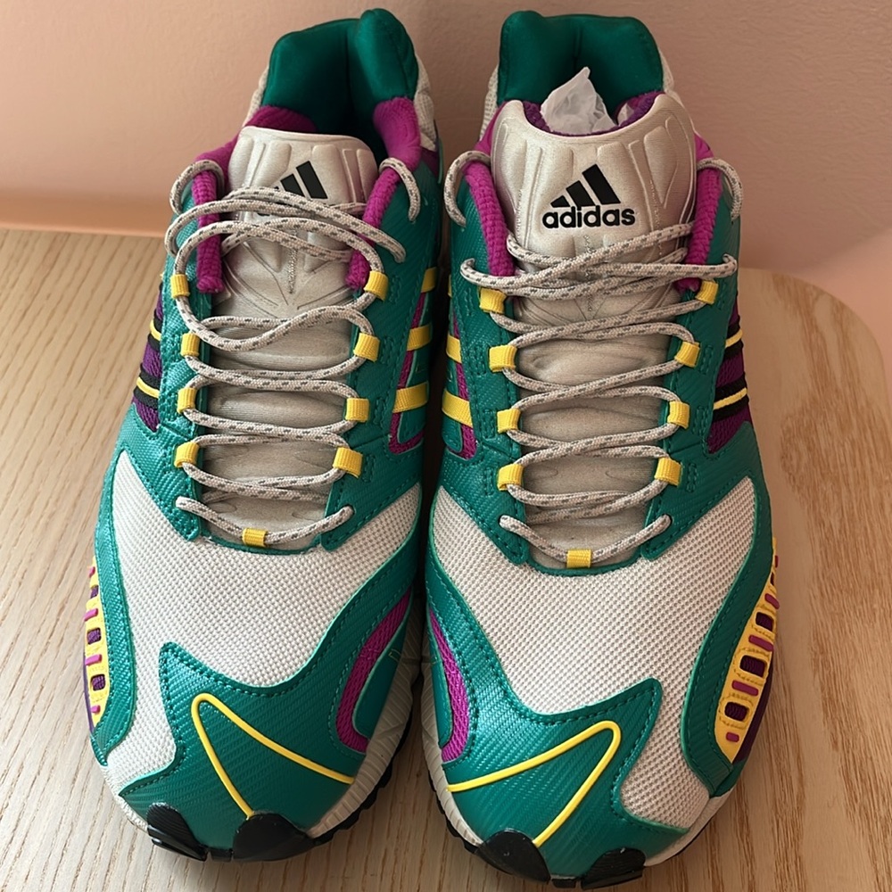 NIB ADIDAS Torsion Trdc Clear Brown Glory Green Women's Sneaker Sz 9.5 - Picture 3 of 12
